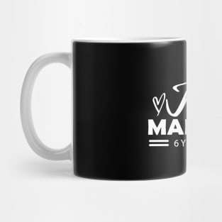 6th Wedding Anniversary - 6 years anniversary Mug